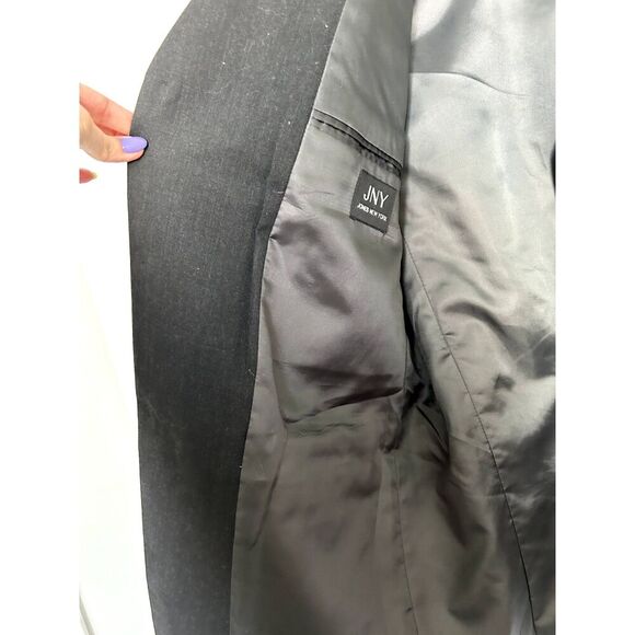 Jones of New York Men's 3 Button Blazer Sport Jacket Dark Gray Wool Size 40R - Picture 8 of 13